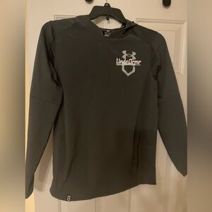 Under Armour charcoal baseball dri fit Long Sleeve Shirt